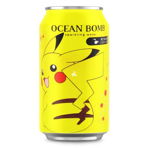 Ocean Bomb Pikachu Pokemon Sparkling Water Cider Flavour