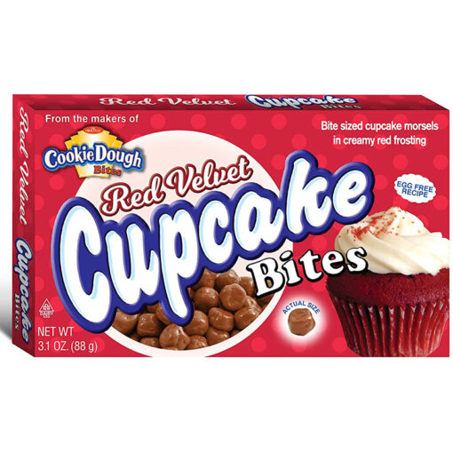 Cookie Dough Bites Red Velvet Cupcake