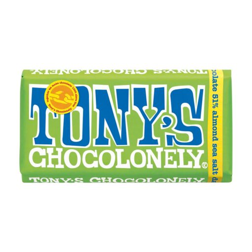 Tony's Chocolonely Dark Chocolate 51% Almond