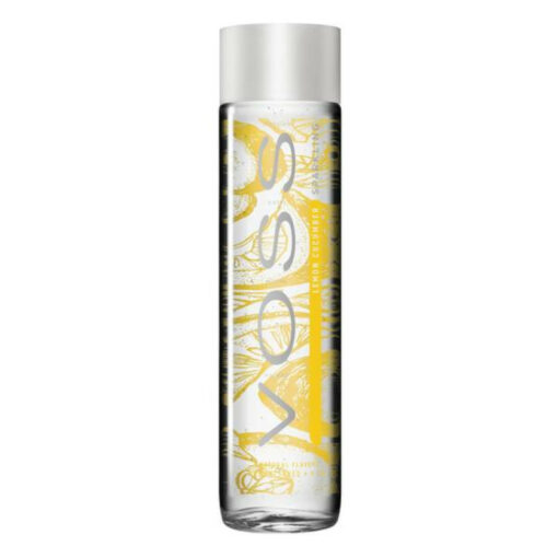 Voss Lemon Cucumber - Acqua frizzante Limone e cetriolo in vetro (375ml)