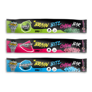 Brain Blasterz Brain Bitz Chew Bar - Caramelle aspre morbide e fruttate