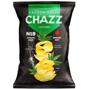 Chazz Potato Chips with Hemp & Jalapeno - Cannabis e Peperoncino 90g
