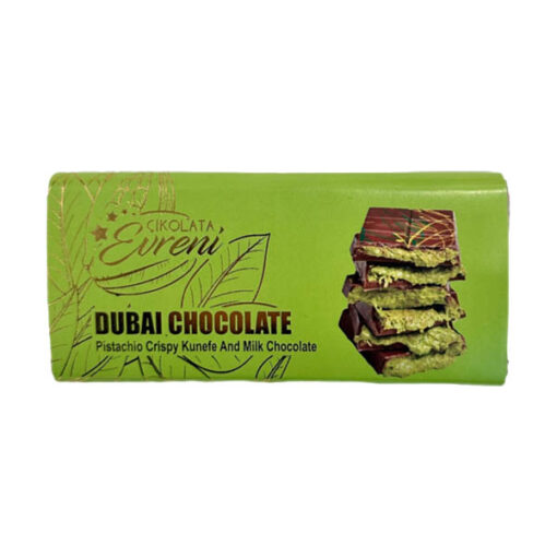 Eureni Dubai Chocolate - Crema di pistacchio e kadayif (95g)