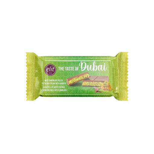 Elit - Cioccolato Dubai con Pistacchio e Katayif (90g)
