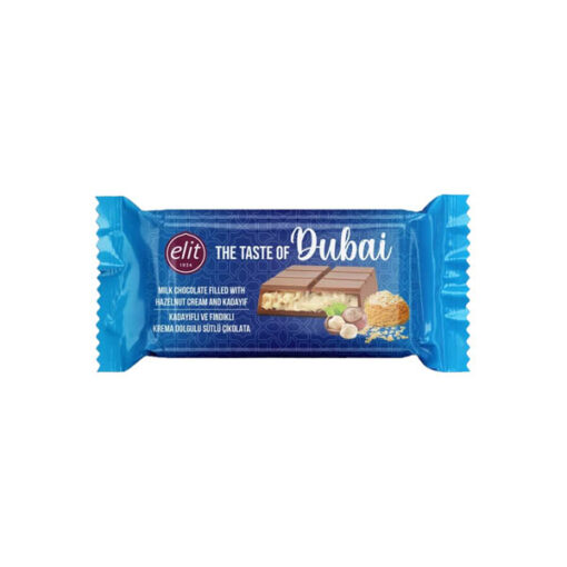 Elit - Cioccolato Dubai con Crema alla Nocciola e Katayif (90g)