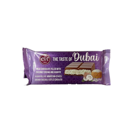Elit - Cioccolato Dubai con Crema al Cocco e Katayif (90g)