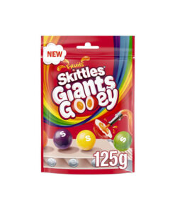 Skittles Fruit Giants Gooey - Caramelle fruttate con guscio croccante (125g)