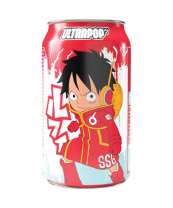 UltraPop One Piece Luffy - Soda gusto limonata alla fragola (330ml)