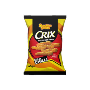 Crix Mild Chili - Snack di mais leggermente piccanti (45g)