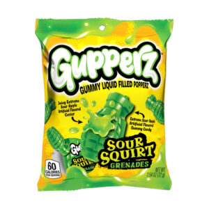 Gupperz Sour Squirt Grenade - Caramelle gommose alla Mela verde (72g)