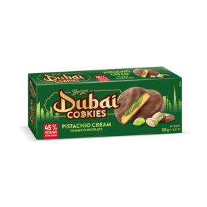Biscotti Dubai Style con Crema di Pistacchio e Cioccolato al latte (128g)