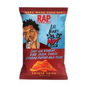 Rap Snacks Lil Baby All In Hot - BBQ, sale, aceto e peperoncino (71g)