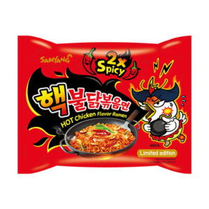 Buldak Hot Chicken Ramen x2 - Noodles più piccanti al mondo (140g)