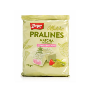 Matcha Milk Glaze Pralines with Strawberry Cream (110g)