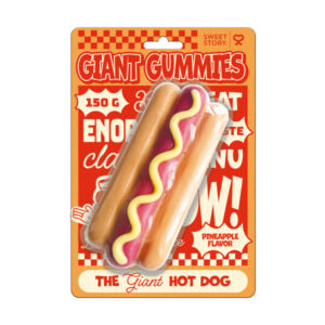 Giant Gummies Hot Dog - Gusto Ananas (150g)