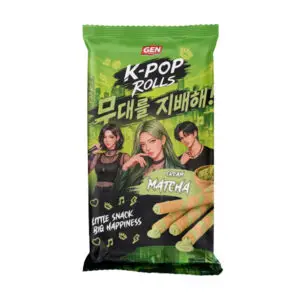 K-Pop Rolls Matcha - Wafer roll ripieni di crema al matcha (120g)